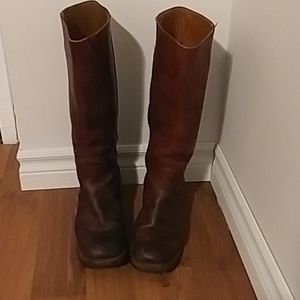 Vintage Frye Leather Brown Campus Riding Boots 9.5